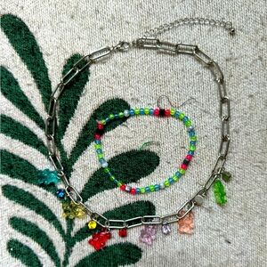 scene gummy choker and kandi bracelet